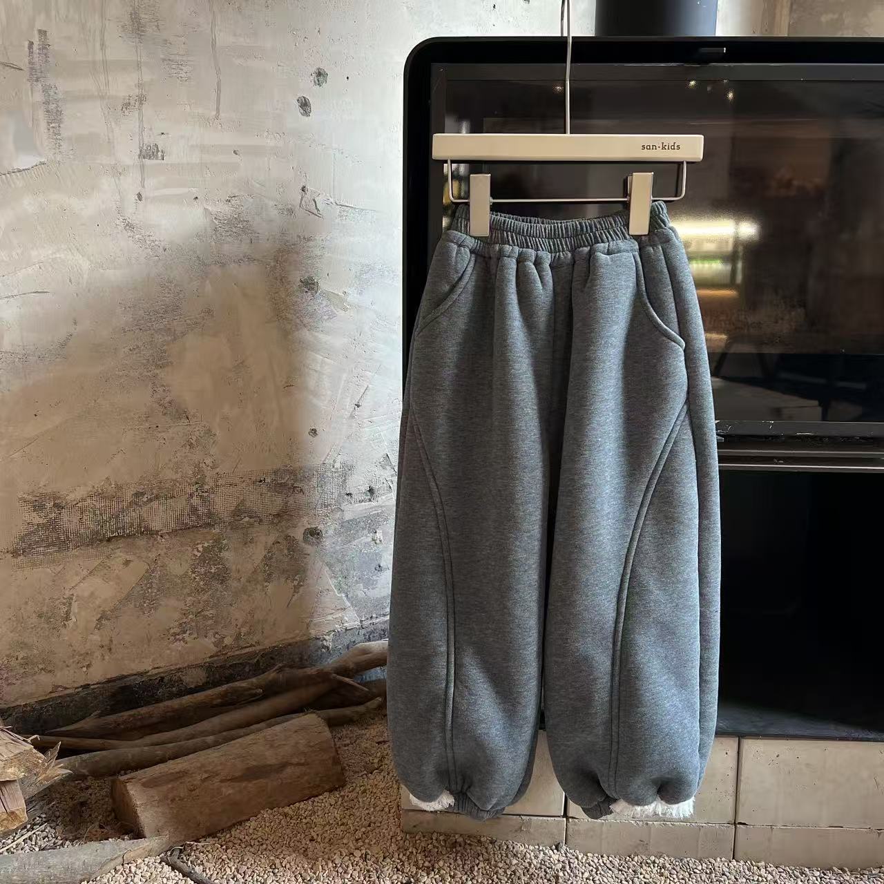 【一件过冬】女童2025冬季中大童厚羔绒加厚保暖裤休闲裤灯笼裤9902