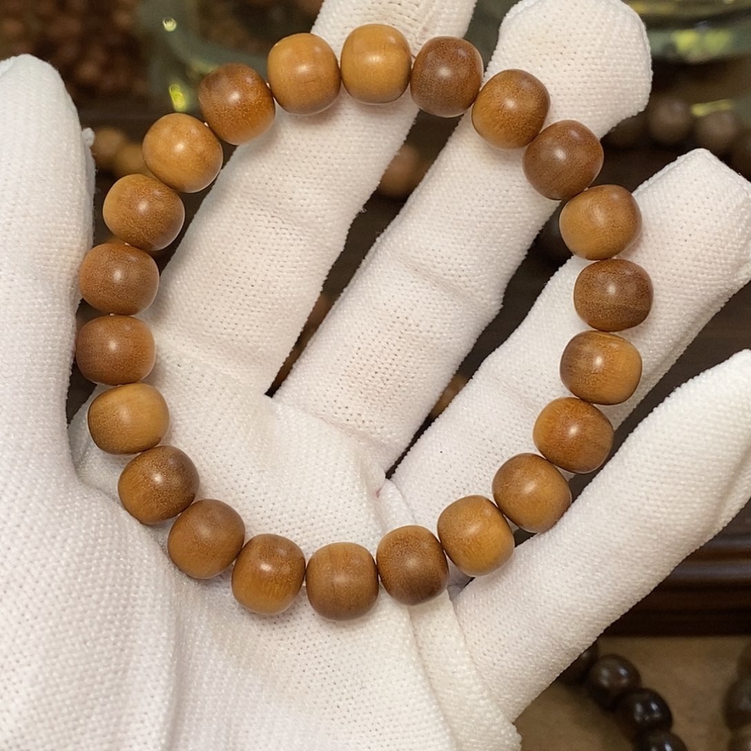 檀香木正区印度迈索尔老山檀香9/10mm黑肉横纹