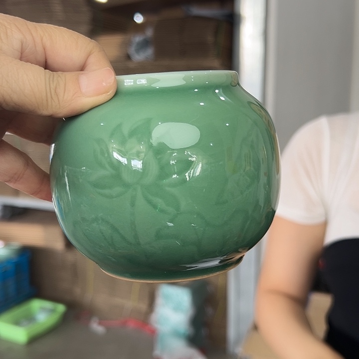 龙泉云间青瓷小米茶器