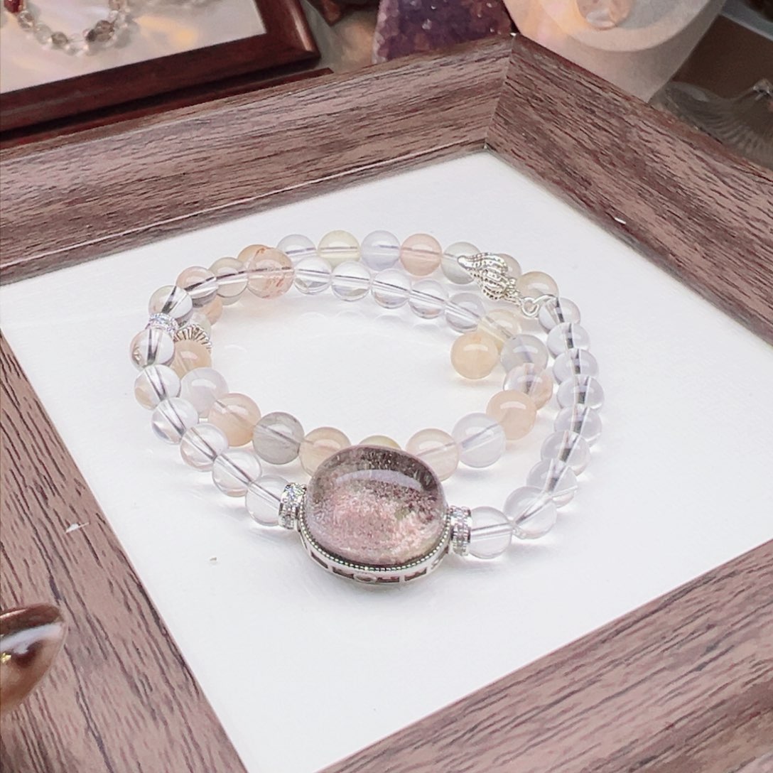 水晶手链未镶嵌森****森定制手围15·5