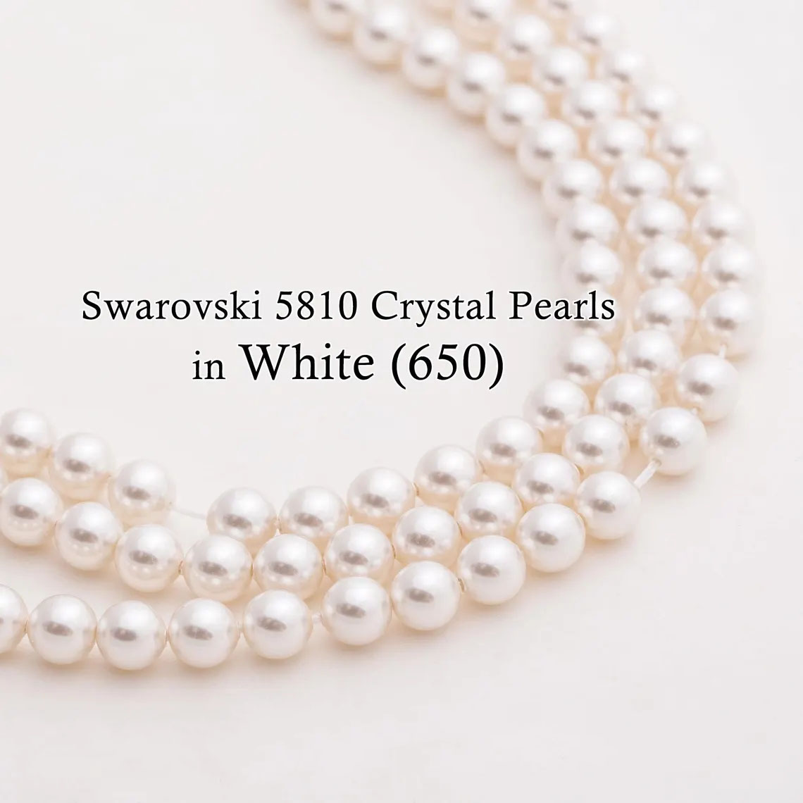 5810手缝珍珠 001650白色 美甲钻华子有孔DIY项链手链 满58包邮！