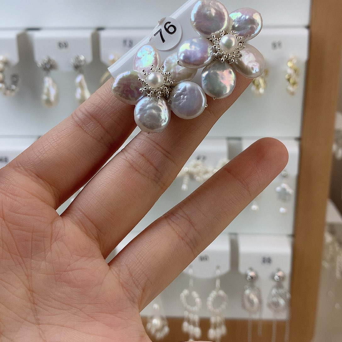 未镶嵌耳饰淡水珍珠