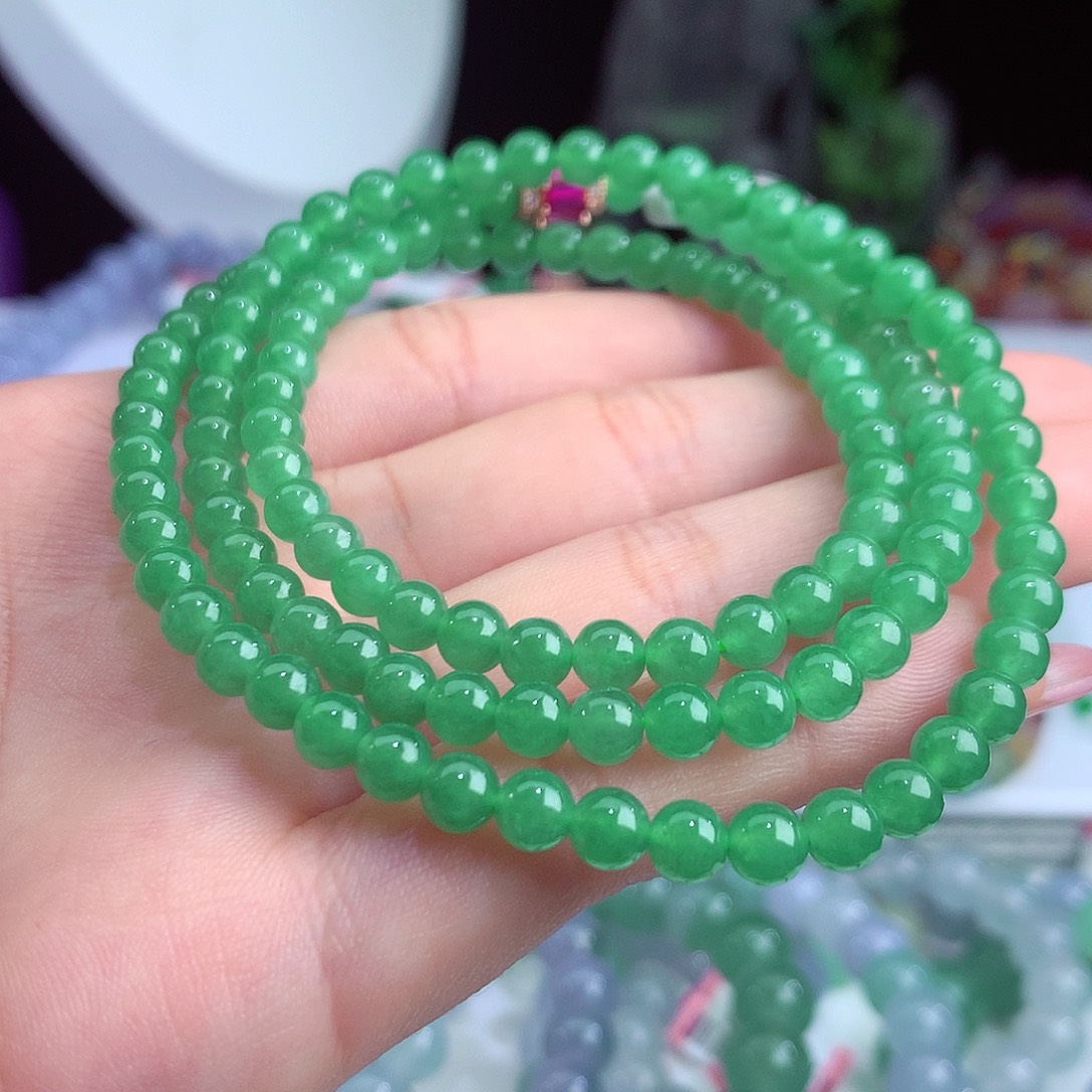 翡翠手链未镶嵌卡5.2