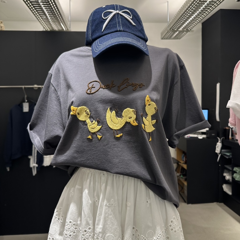 韩国东大门代购A.CES立体小鸭子短袖NO退NO换