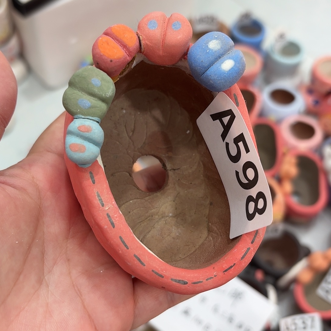 手绘瑕疵福利花盆