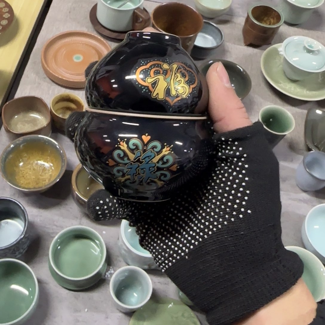 小金茶具青瓷茶器