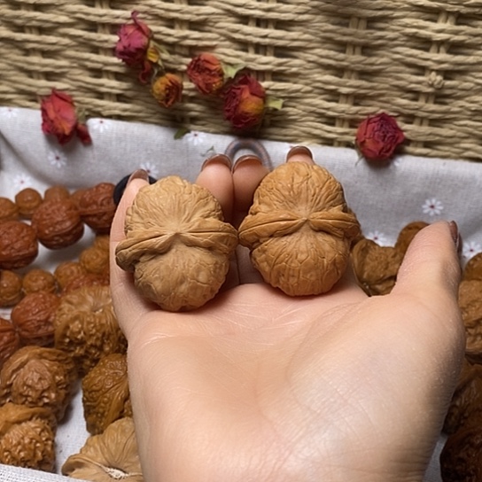 把件文玩核桃41尺全品平谷元宝