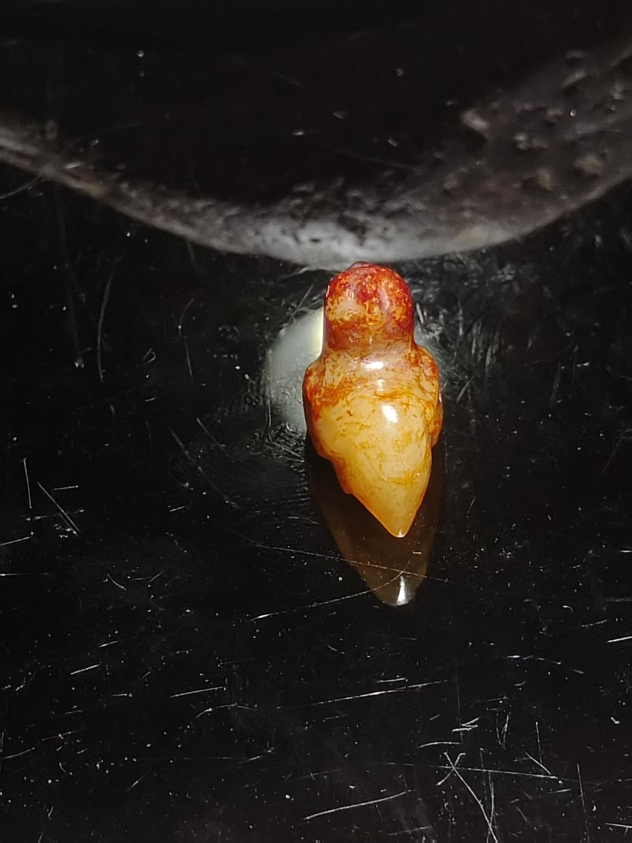 大公鸡 和田玉可爱雕刻