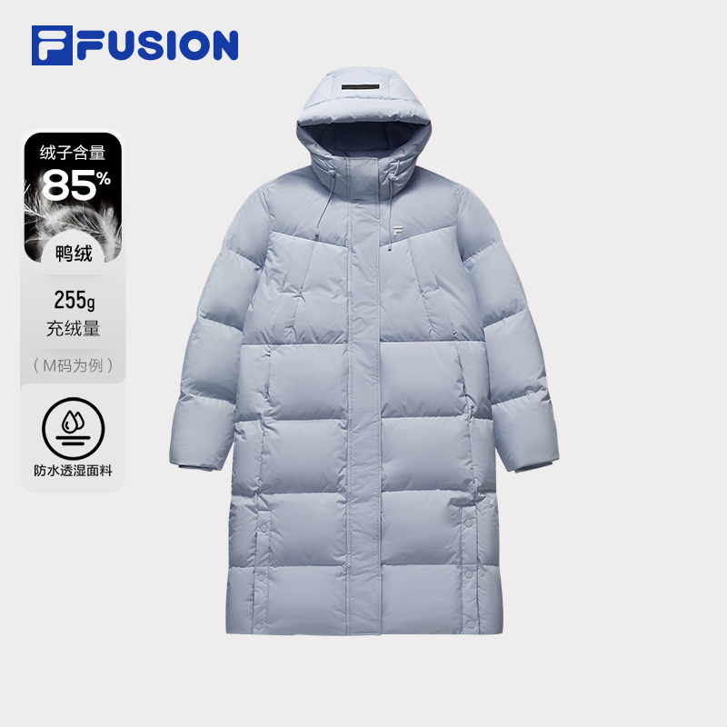 Fila/斐乐防风保暖长款羽绒服女冬季新款户外休闲时尚潮流羽绒服