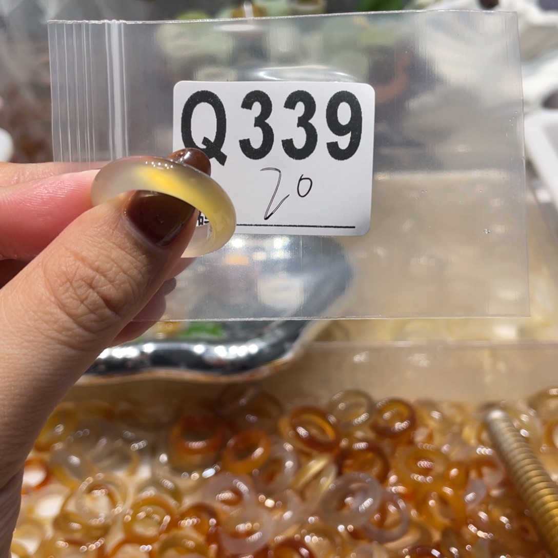 玛瑙/玉髓未镶嵌戒指339