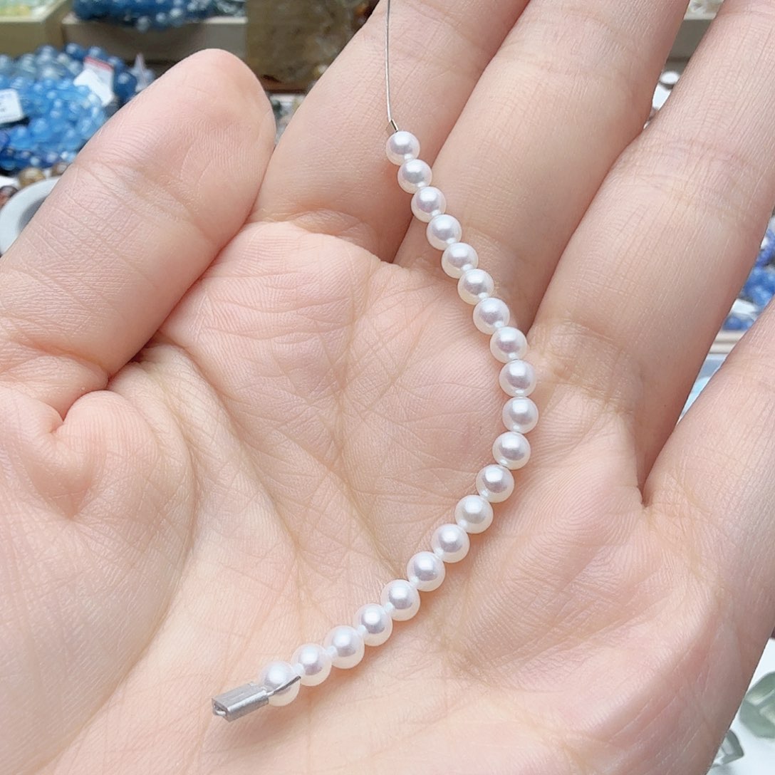 天然辰砂天然珍珠4.2mm zz098