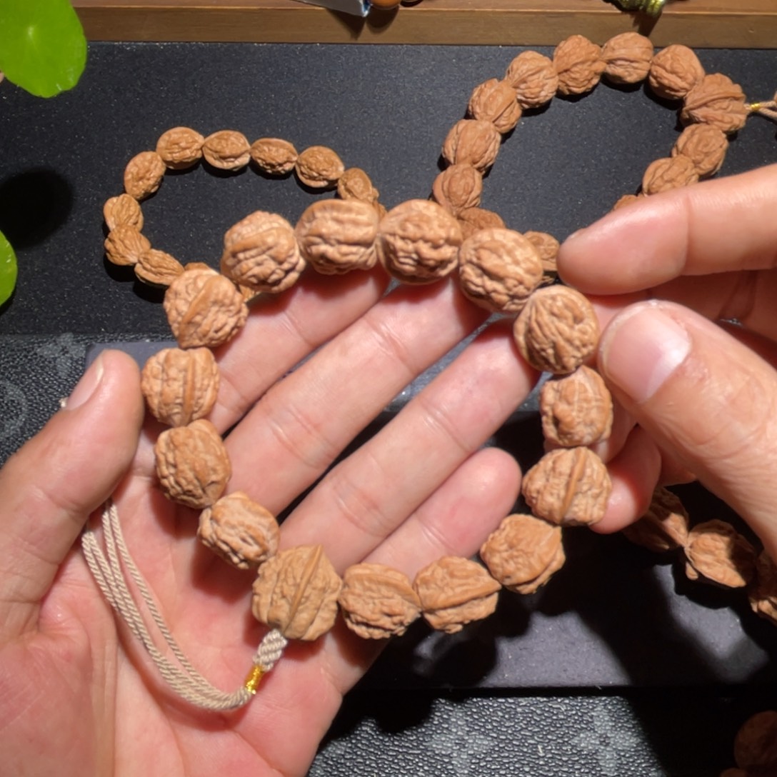 南***風文玩核桃手串嵩山蛤蟆头无削尖无泡药全品16➕