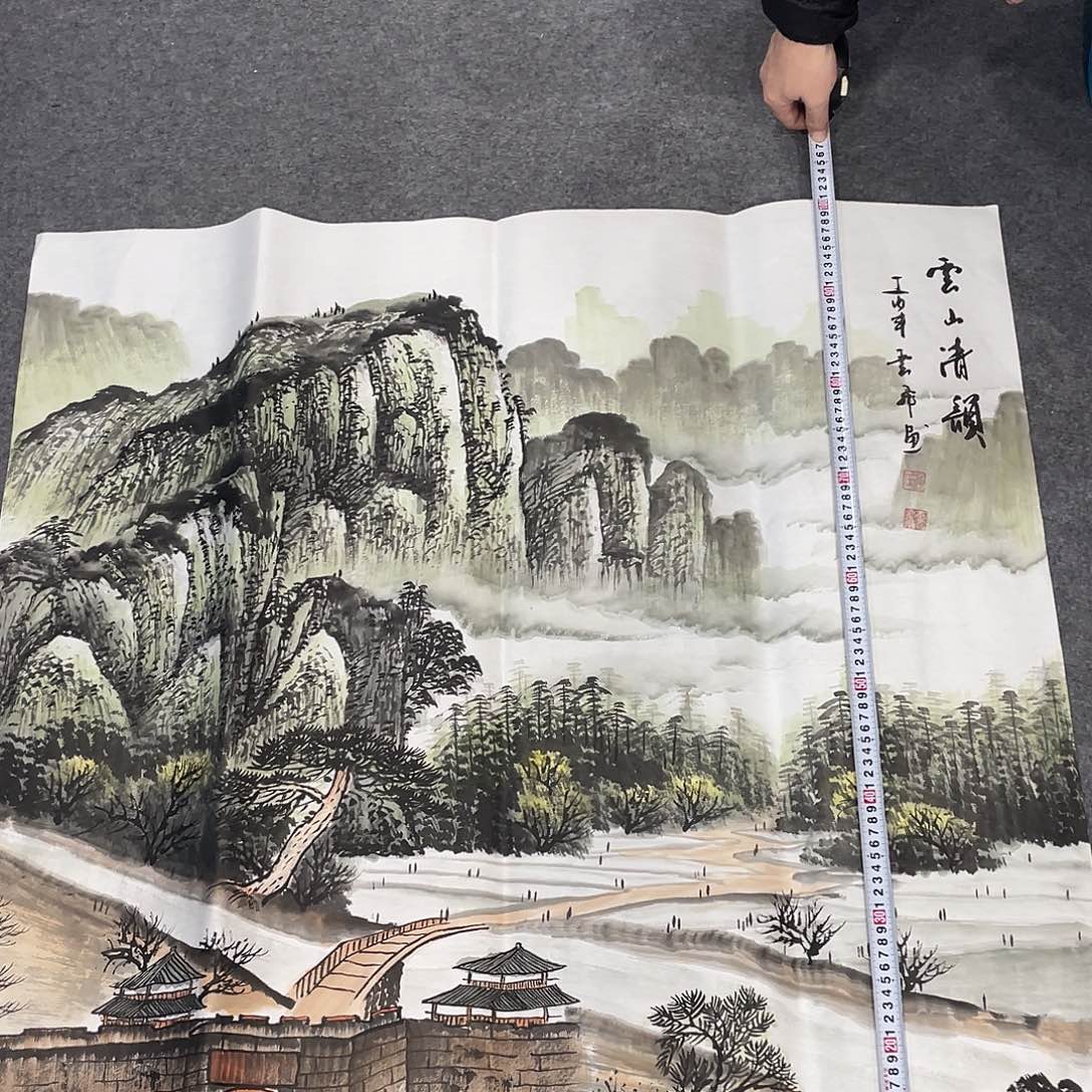 国画今天早上国画作品展