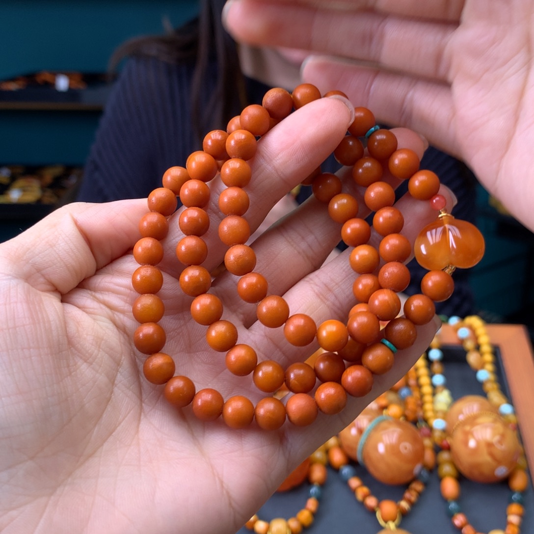 蜜蜡未镶嵌手串天然