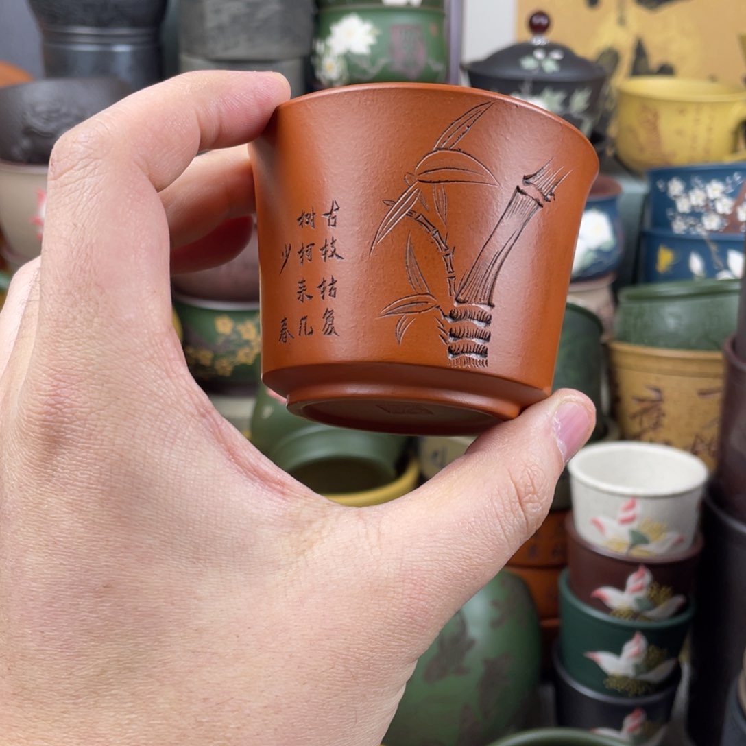 紫砂茶杯紫砂茶杯