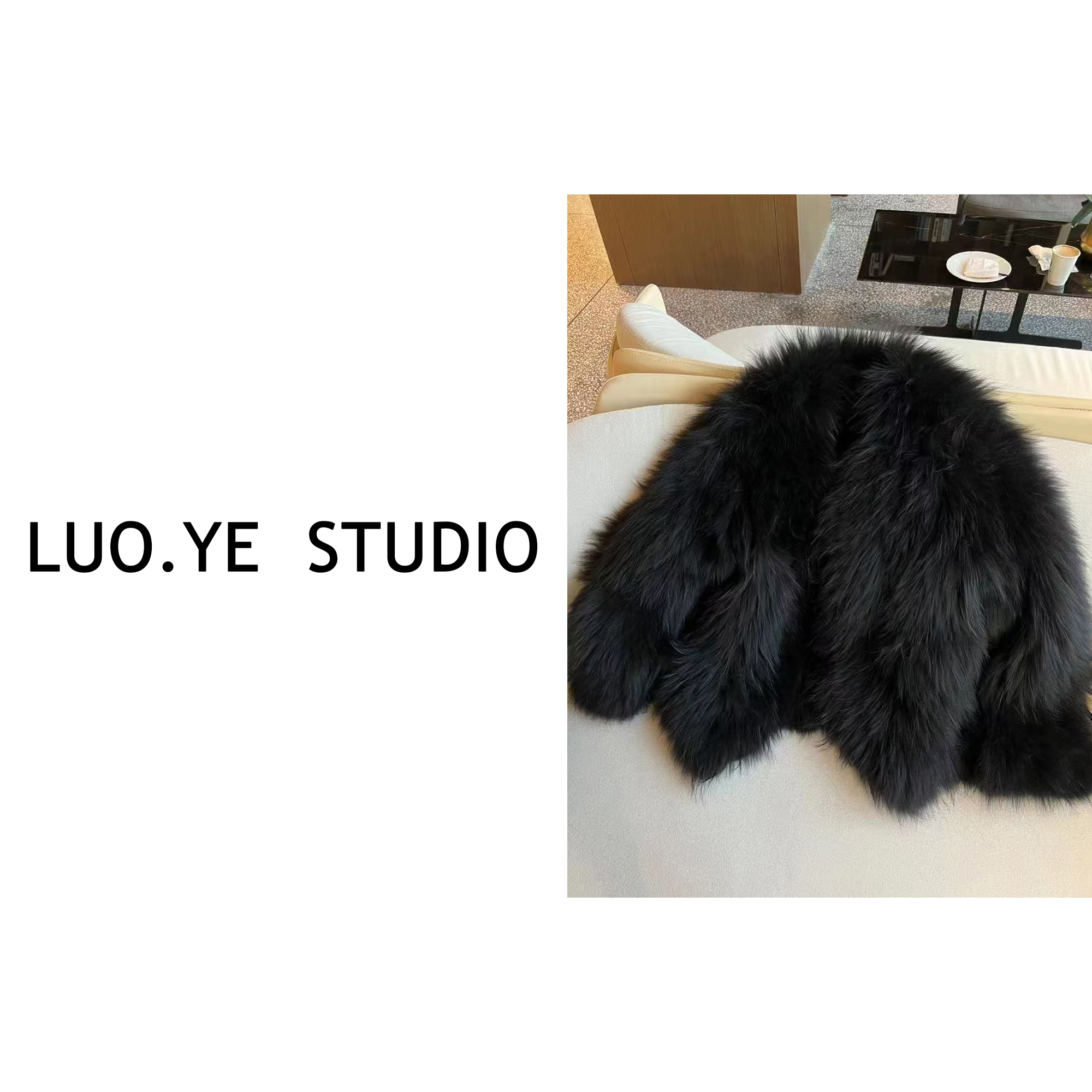 罗爷 · 【月下狐鸣】欧货皮草貉子毛双面编织皮草外套女短款休闲