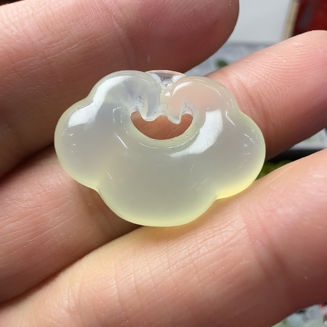 蛇纹石玉合金颈饰