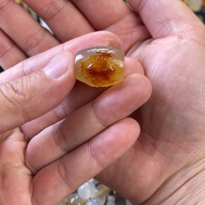 一***海玛瑙未镶嵌手饰珠子