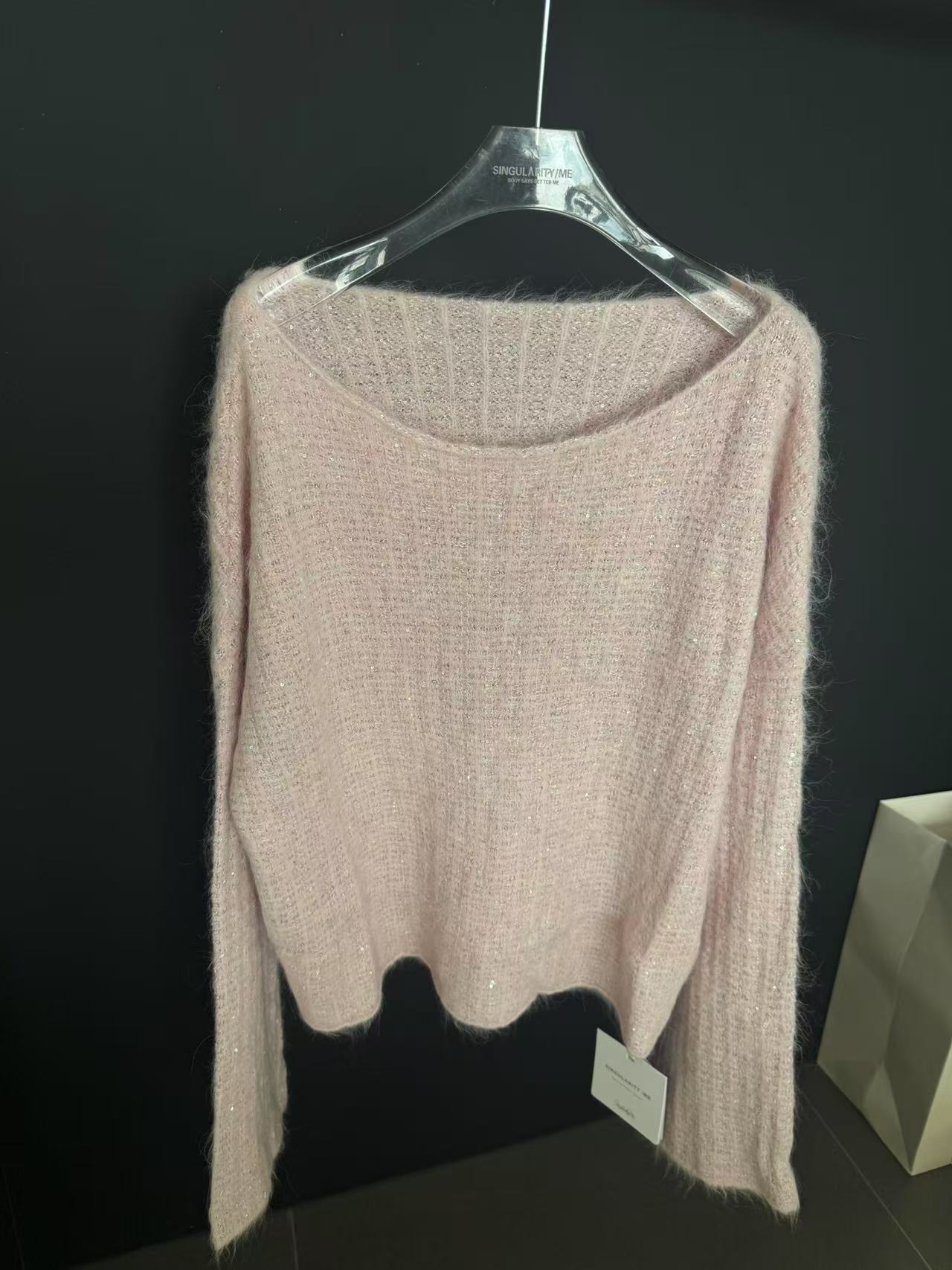 Singularity Me 8S 10629277 法式软糯时髦宽松休闲毛衣