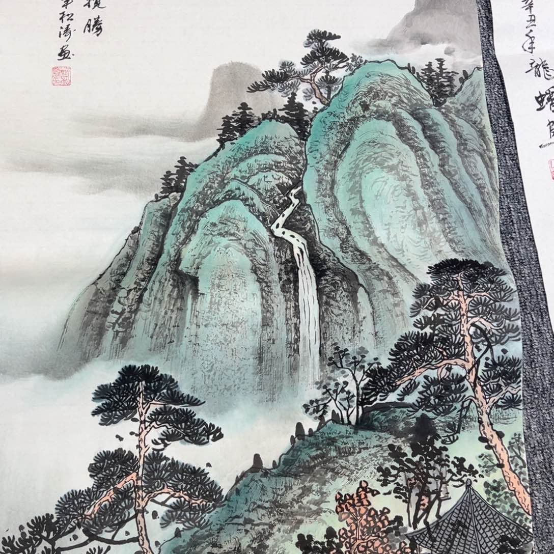 手绘作品新年大漏