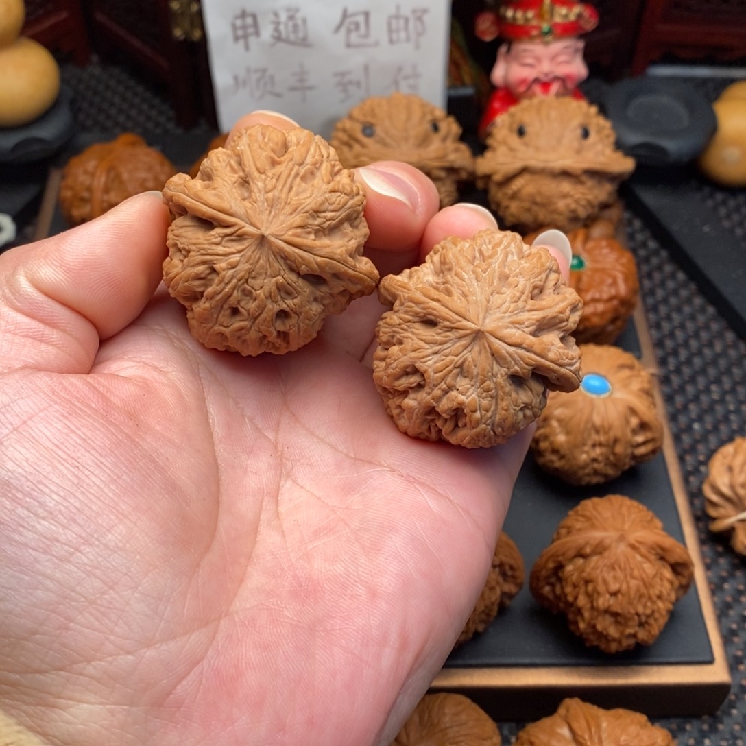 文玩核桃把件全品大粗筋42尺白茬