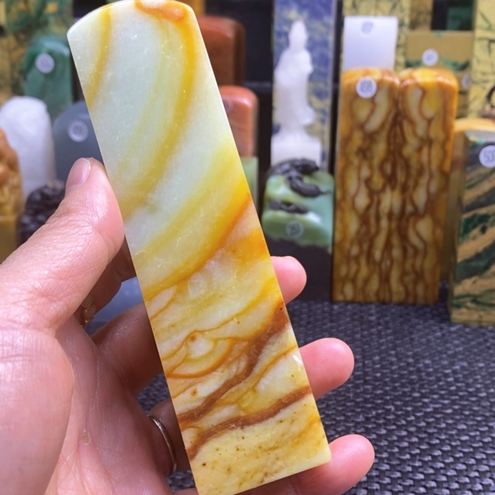 云南石青田石印章石