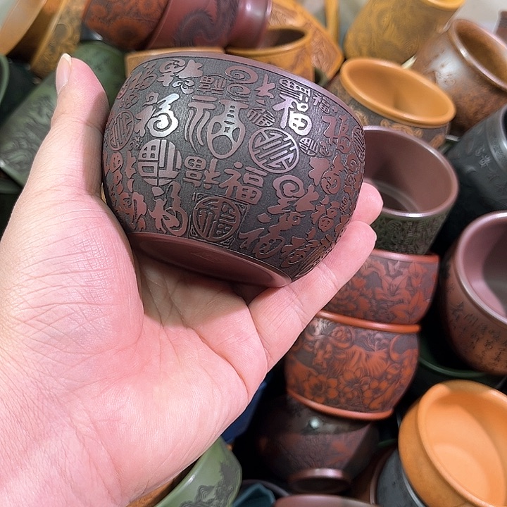 茶杯紫砂全手工紫砂主任杯