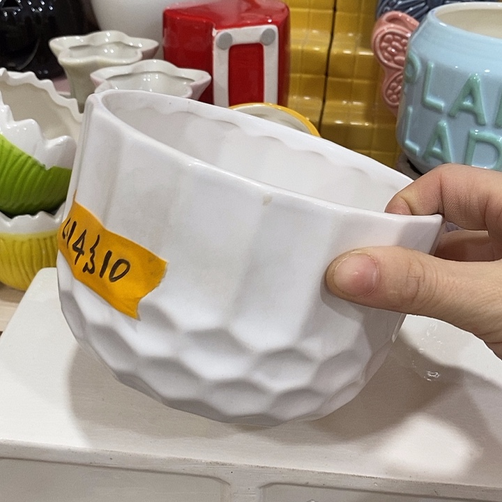 陶盆有孔 瑕疵针孔漏釉介意勿拍外口 14外高10