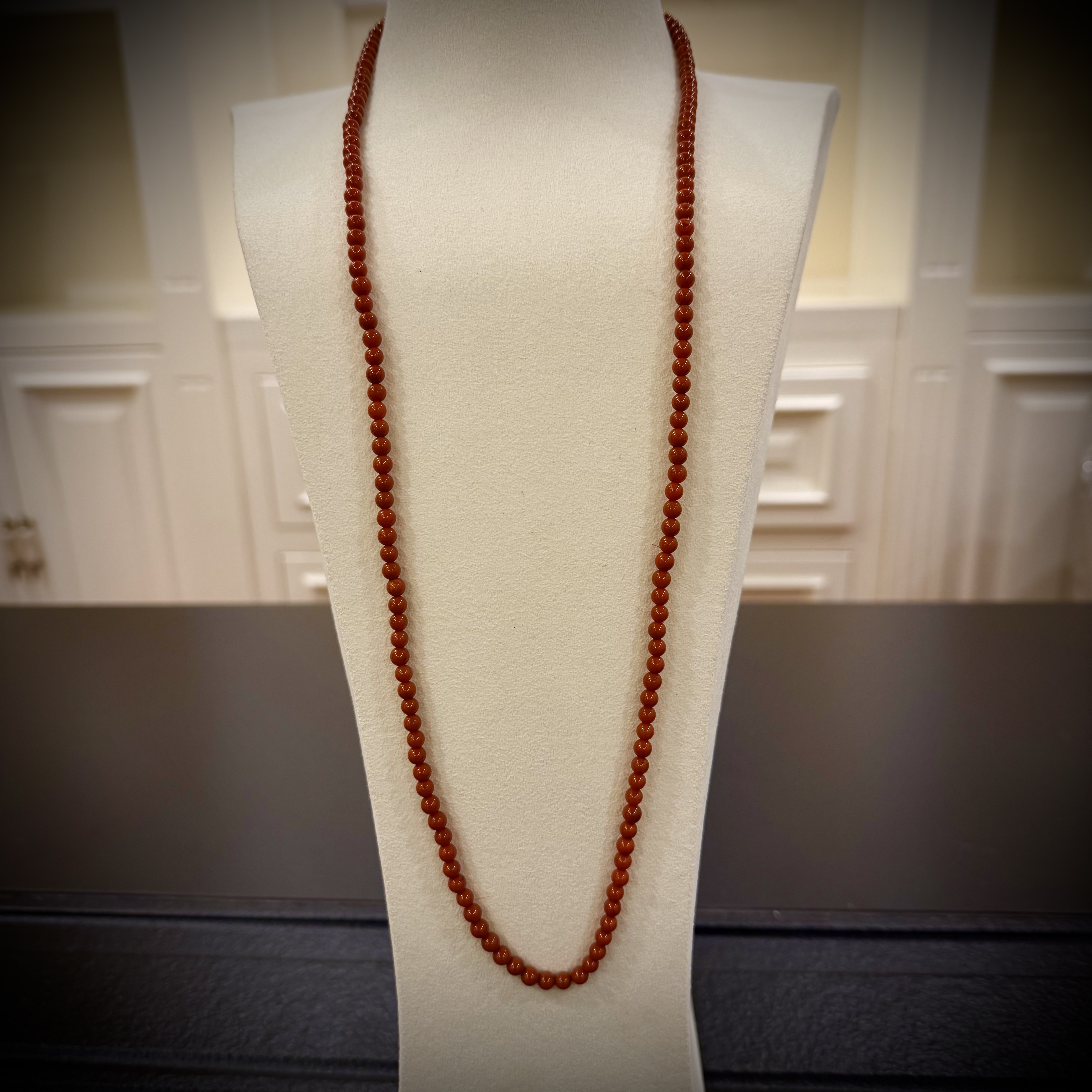  壹屿珠宝     1212340    南红玛瑙典藏级双圈颈饰