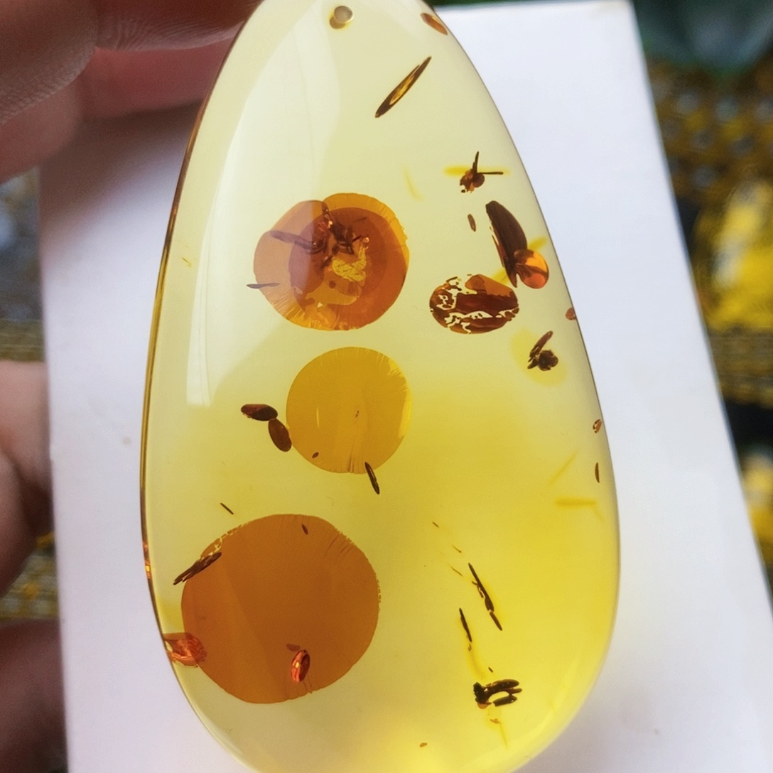 【闪购商品】琥珀（花珀）吊坠(不含链)未镶嵌