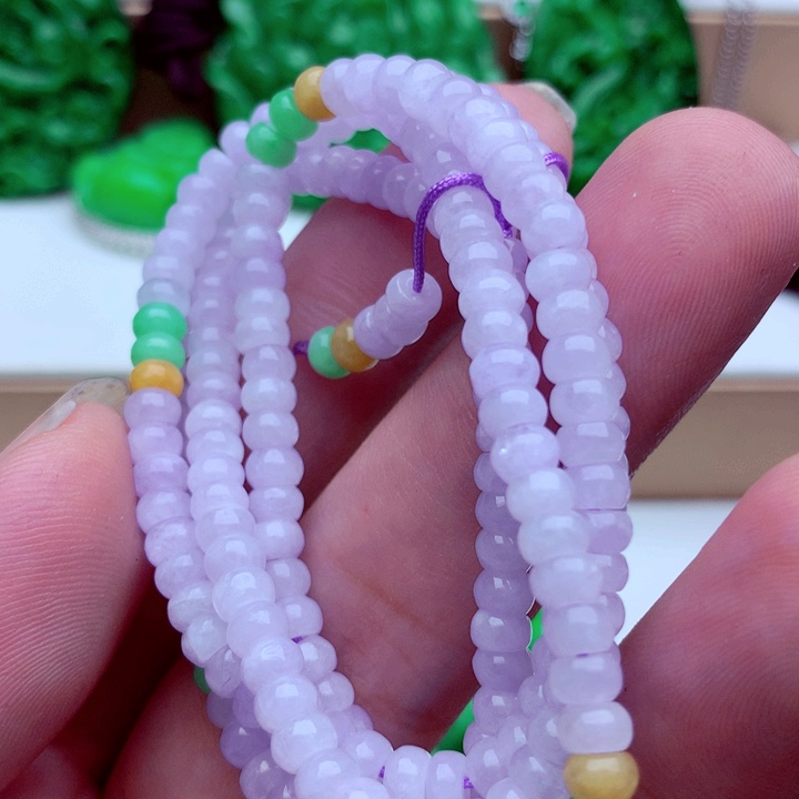 翡翠未镶嵌毛衣链