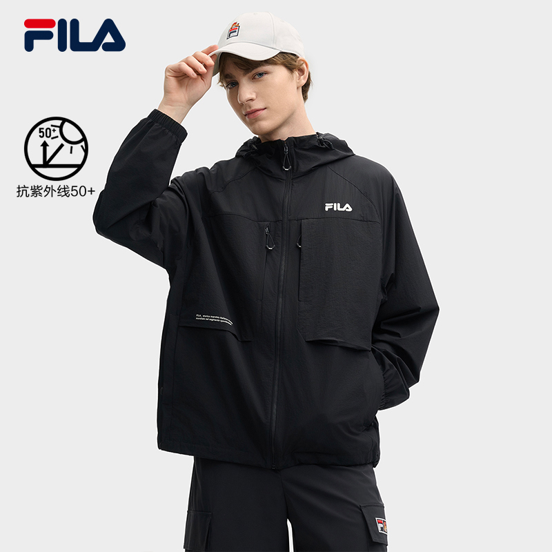 【工装风外套】FILA斐乐情侣款春夏款派克服春新款防晒休闲长袖上衣