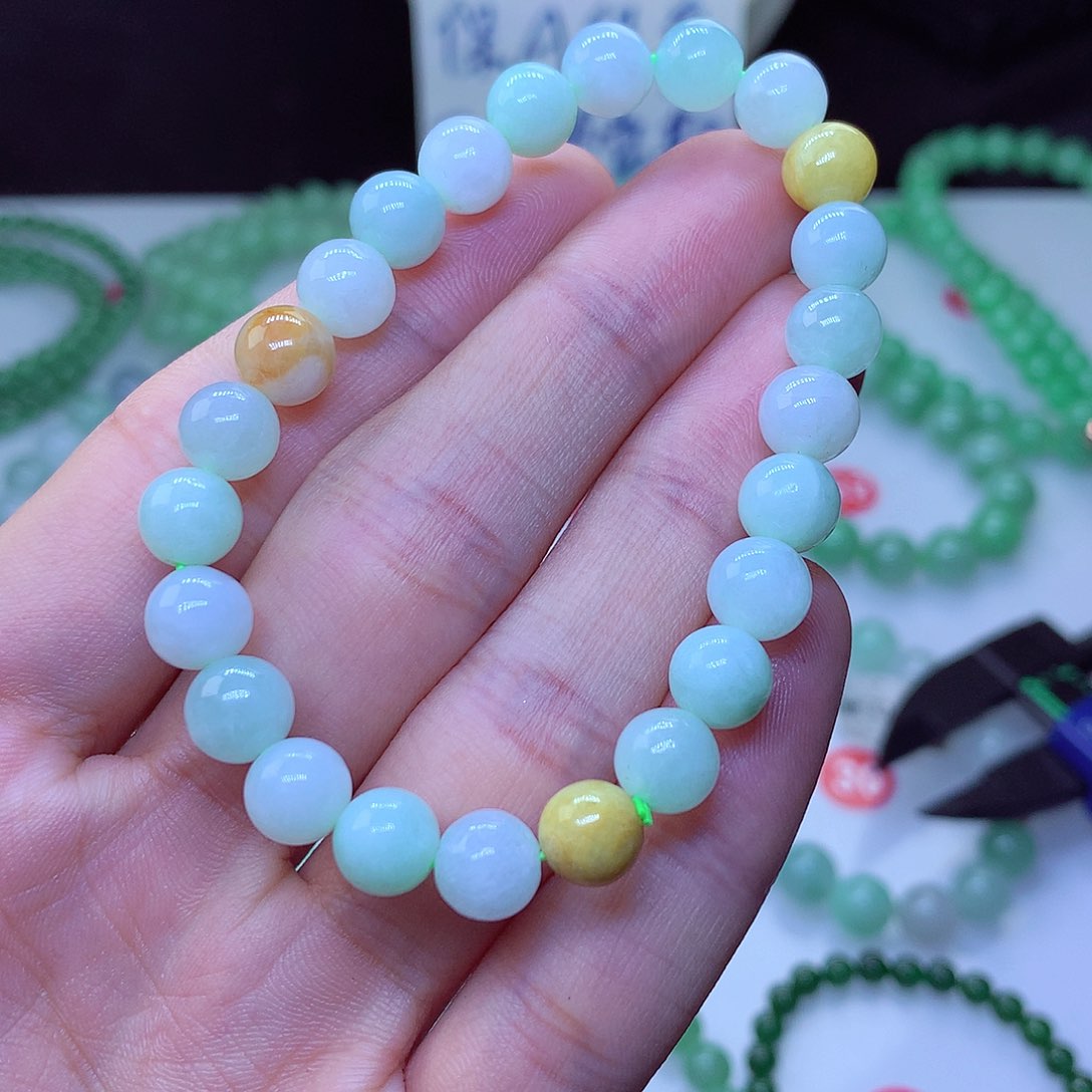 翡翠毛衣链未镶嵌