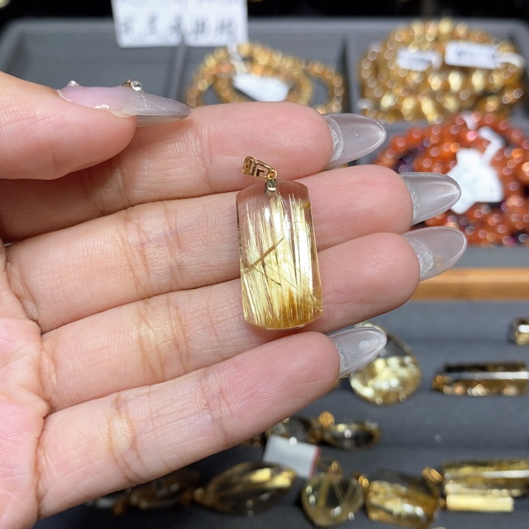 水晶手链18K金镶嵌?**?芊