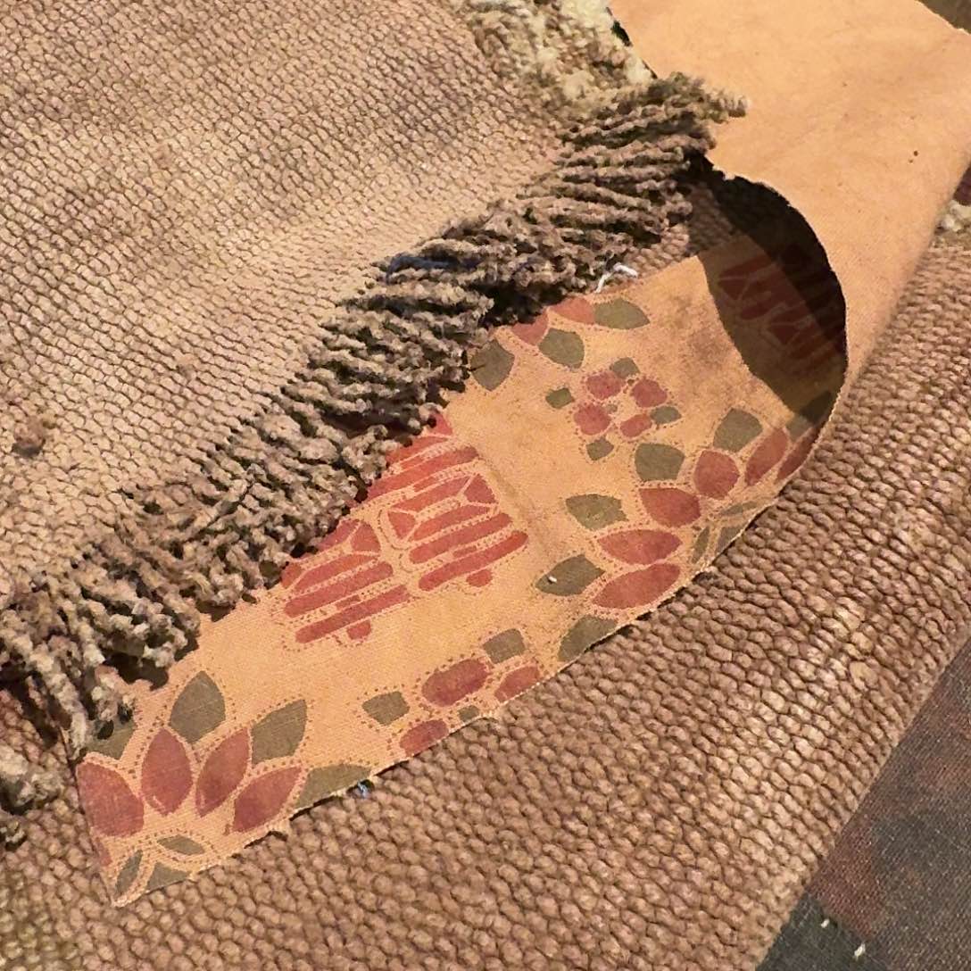 纸*柿染耗牛毛茶席。