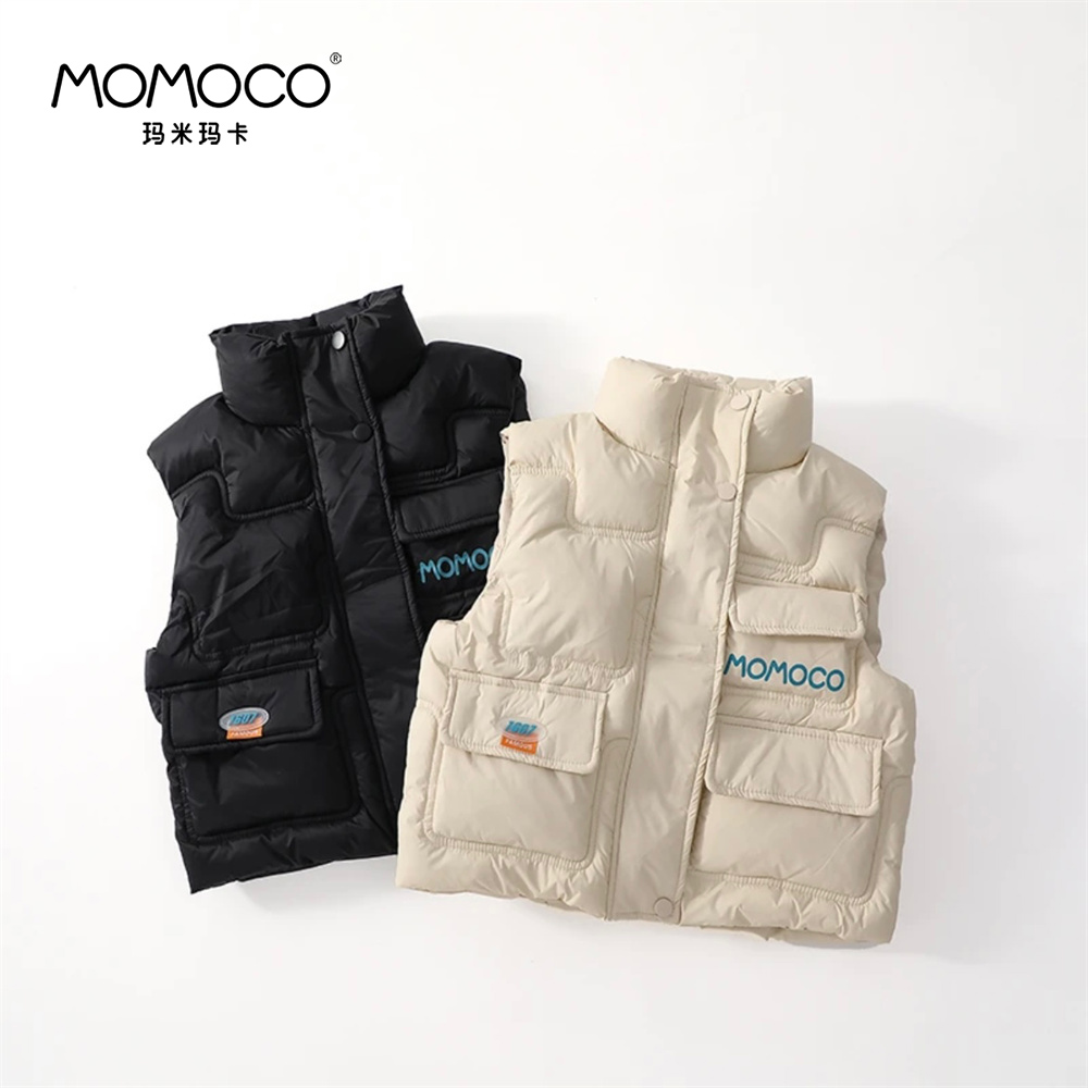 MOMOCO夹棉口袋马甲童装马甲中大童马甲77430115001 
