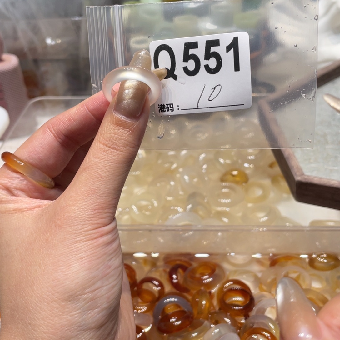 玛瑙/玉髓未镶嵌戒指551