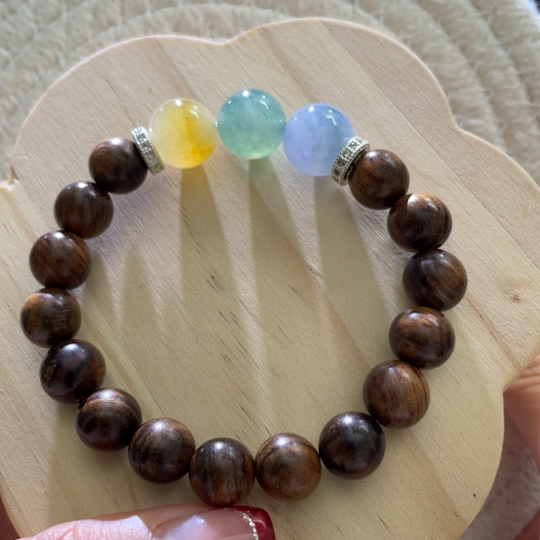 翡翠散珠天然缅a福禄寿半串