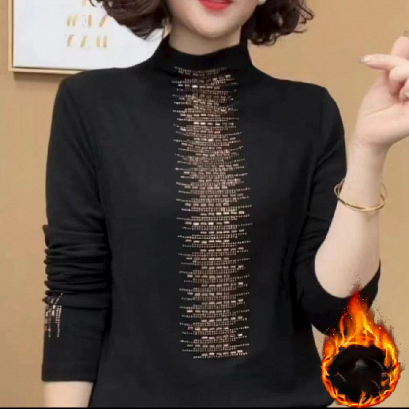 【商场同款】2025新款保暖双面绒打底衫长袖显瘦百搭C1984