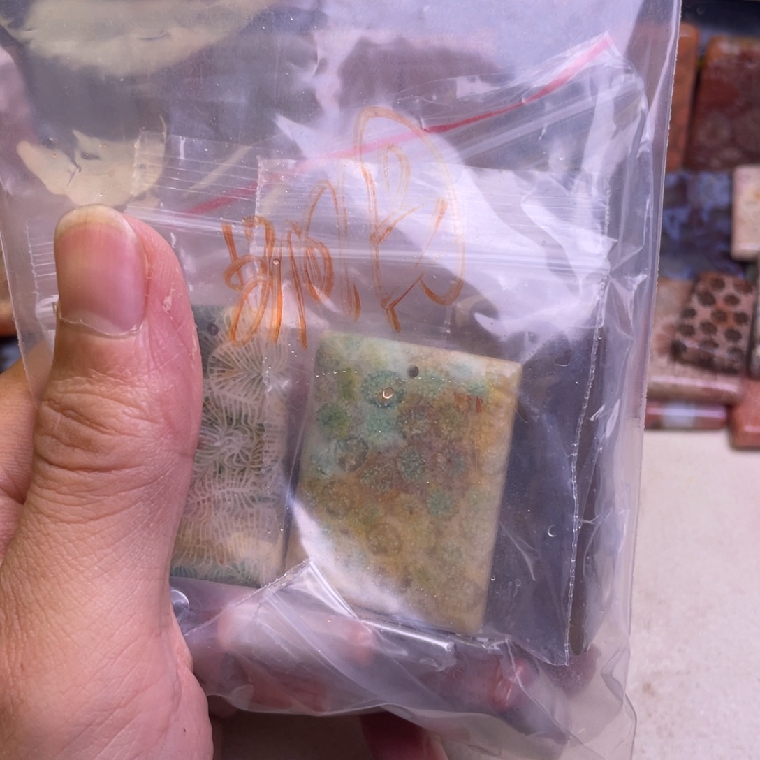 *****硅化玉未镶嵌吊坠精品8