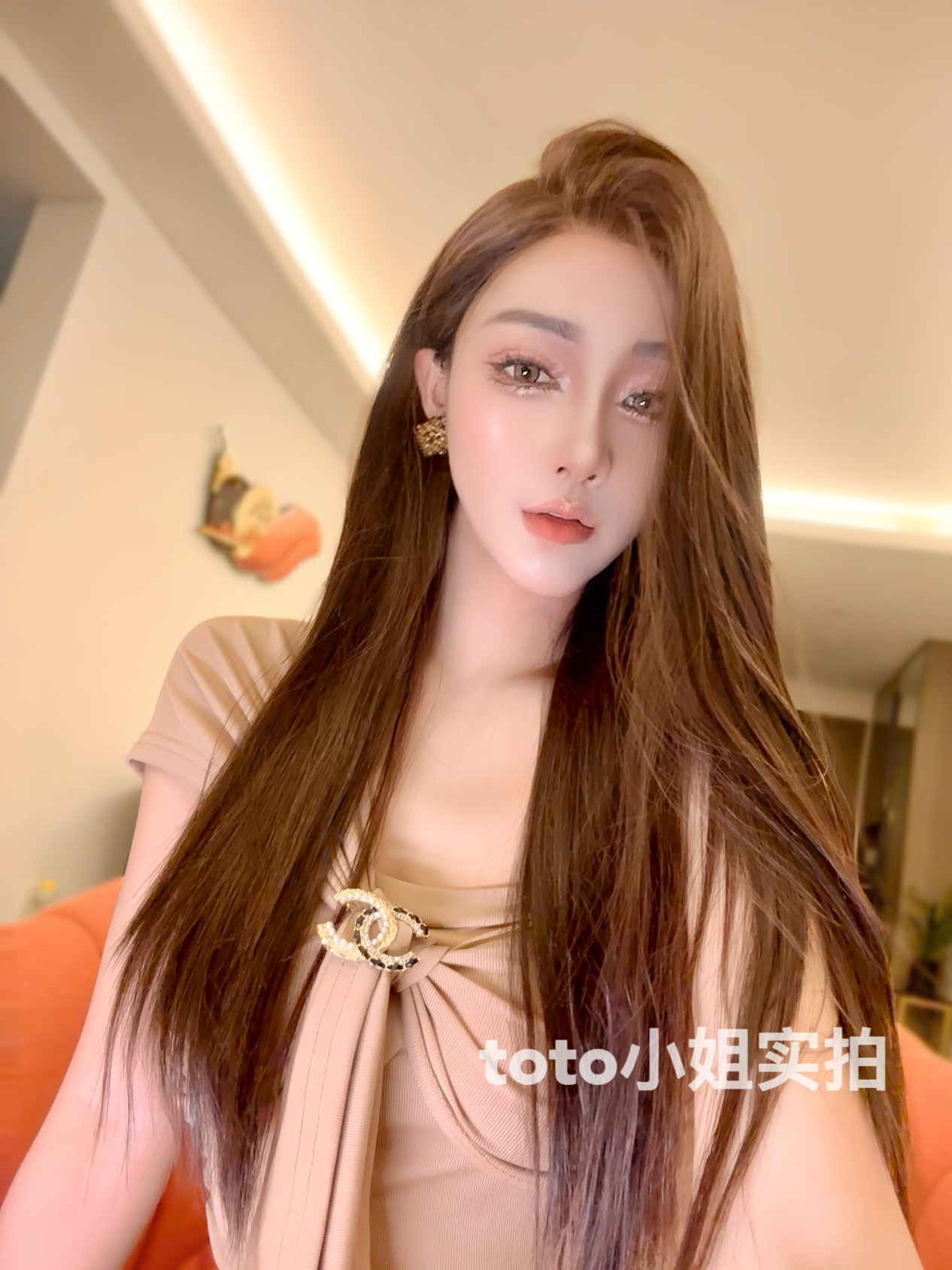 【冷棕直2.0】·免发网免贴胶半蕾丝隐形无边逼真进口丝精修全头套