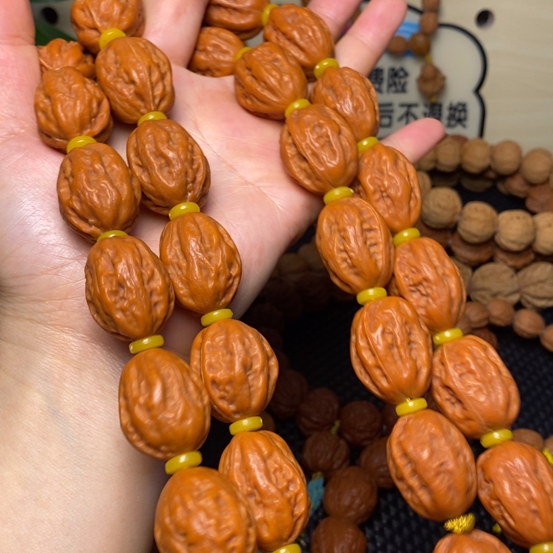 文玩核桃手串八棱脖挂36颗