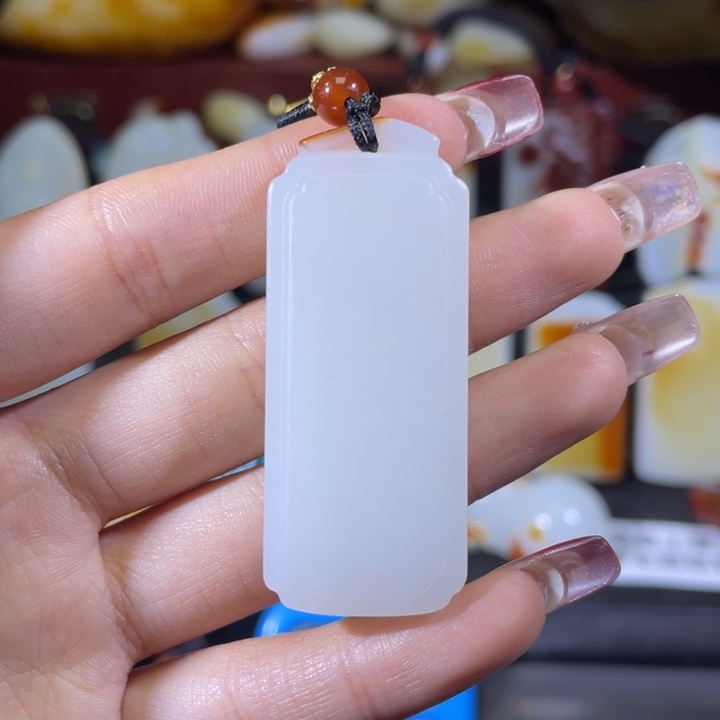 和田玉挂件未镶嵌平****。