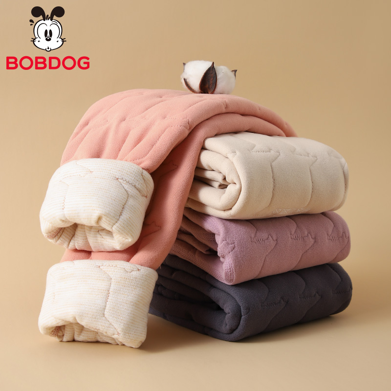 巴布豆秋冬保暖内穿内搭校服神器加绒加厚小学生男女童儿童棉裤