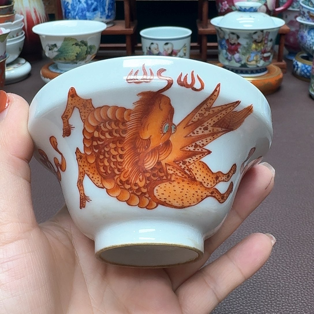 瓷片景德镇仿古手工制作精品展示