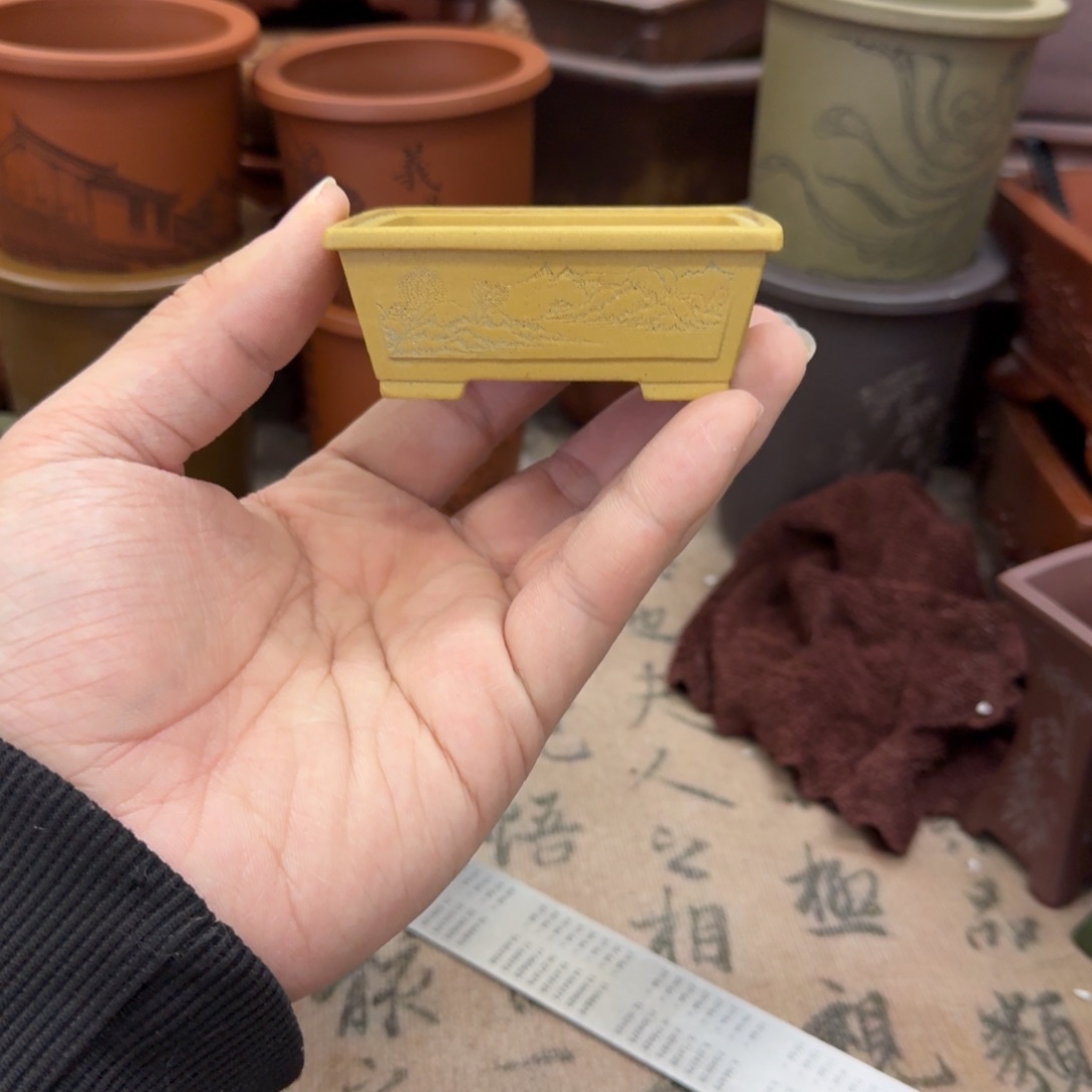 紫砂花盆宜兴紫砂正品6x5x2