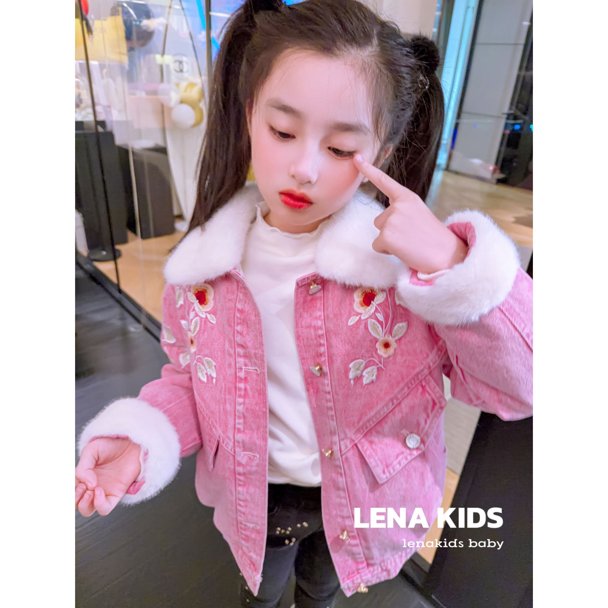 MOANA【牛仔刺绣90羽绒服！高定设计巨保暖甜酷风】童装汉服25122302