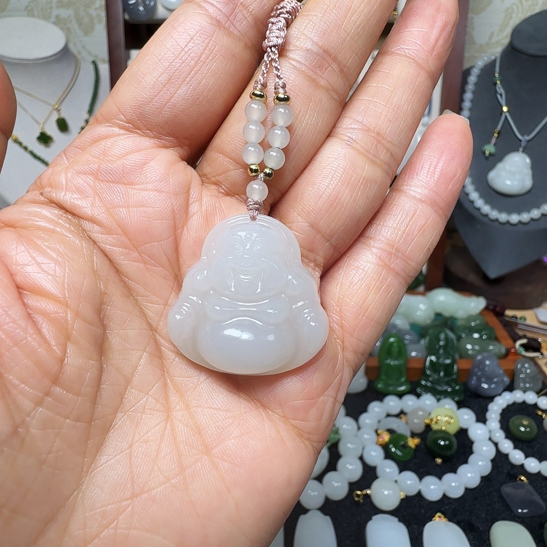 和田玉未镶嵌吊坠(不含链)