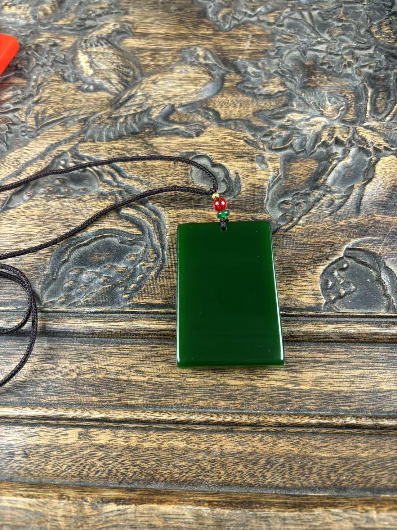 和田玉碧玉无事牌一个{小七甄选}