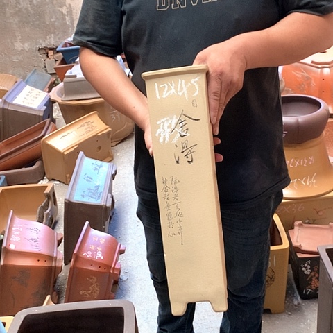 紫砂花盆手工艺品